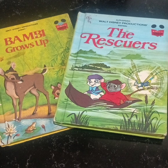 Bambi Grows Up and The Rescuers Books - Picture 1 of 1